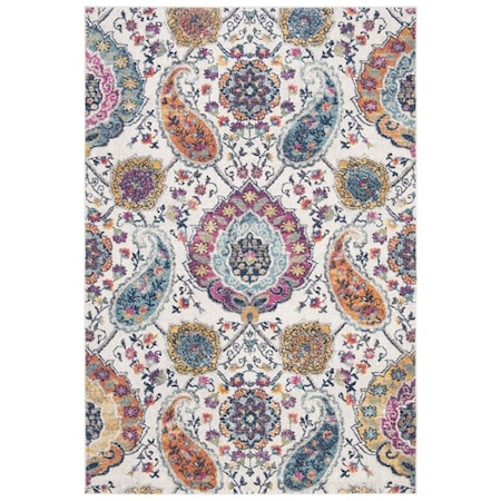 Safavieh 3 x 5 ft. Madison 600B Power Loomed Rectangle Area Rug Cream & Multi Color MAD600B-3